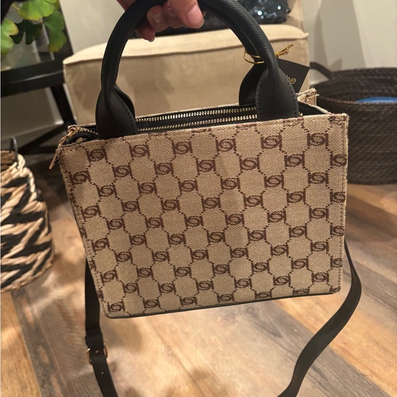 Bebe Tan and Black Petite bag - Picture 2 of 3